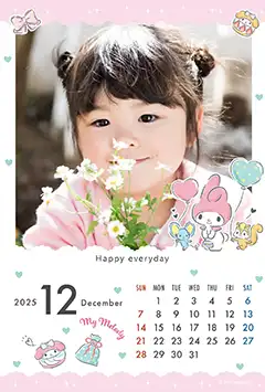 マイメロディ（第1弾）のこよみフォトカレンダーあり