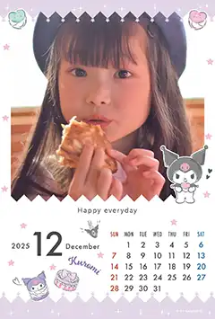 クロミ（第1弾）のこよみフォトカレンダーあり