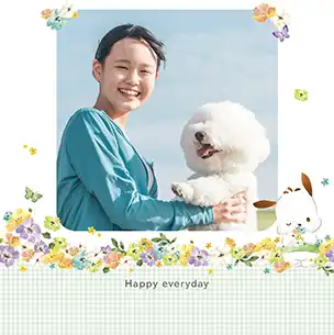 ポチャッコ（第1弾）のフォトブック表紙（縦写真）