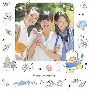 あひるのペックル（第1弾）のフォトブック表紙（縦写真）