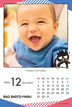 バッドばつ丸（第1弾）のこよみフォトカレンダーあり