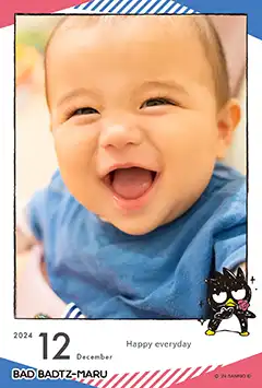 バッドばつ丸（第1弾）のこよみフォトカレンダーなし