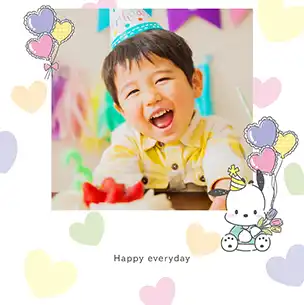 ポチャッコ（第3弾）のフォトブック表紙（縦写真）