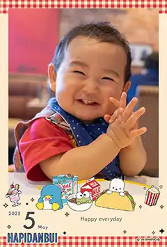 はぴだんぶい（食べ物）のこよみフォトカレンダーなし