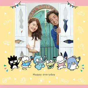 はぴだんぶい（自撮り）のフォトブック表紙（縦写真）