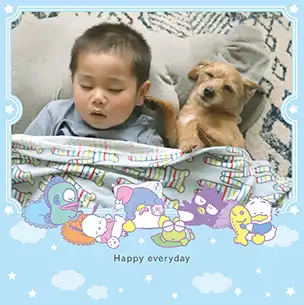 はぴだんぶい（お昼寝）のフォトブック表紙