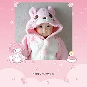 マイメロディ（第2弾）のフォトブック表紙（縦写真）