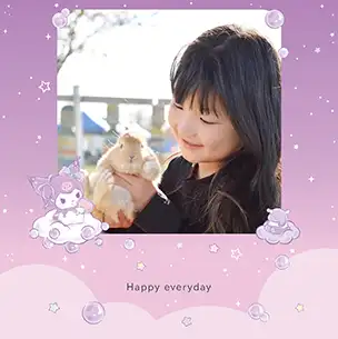 クロミ（第2弾）のフォトブック表紙（縦写真）