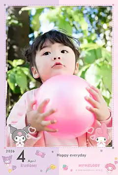 限定①マイメロディ＆クロミのこよみフォトカレンダーなし