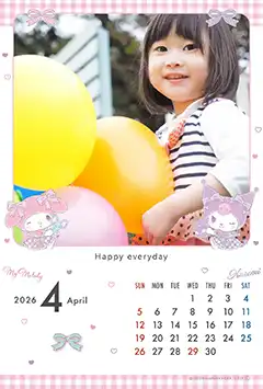 限定②マイメロディ＆クロミのこよみフォトカレンダーあり