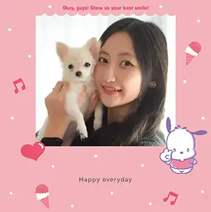 ポチャッコ（第4弾）のフォトブック表紙（縦写真）