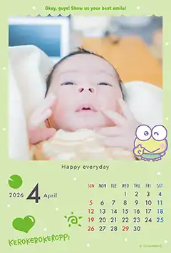 けろけろけろっぴ（第4弾）のこよみフォトカレンダーあり