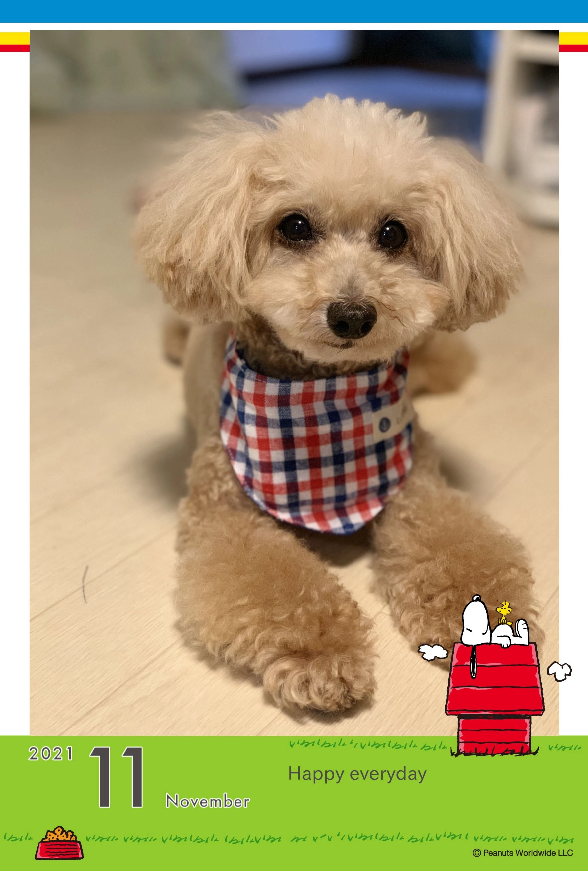 スヌーピー（おひるね）のこよみフォトカレンダーなし