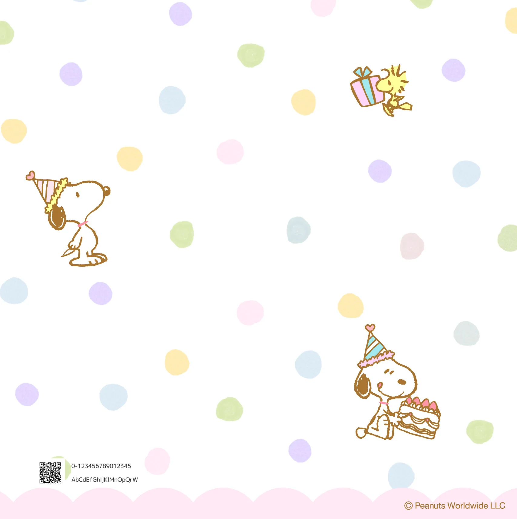 スヌーピー（お誕生日）のフォトブック裏表紙