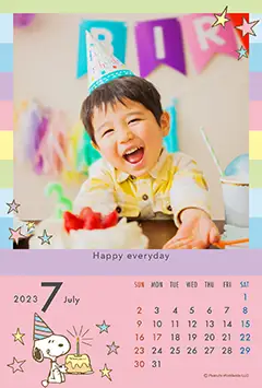 スヌーピー（誕生日）のこよみフォトカレンダーあり