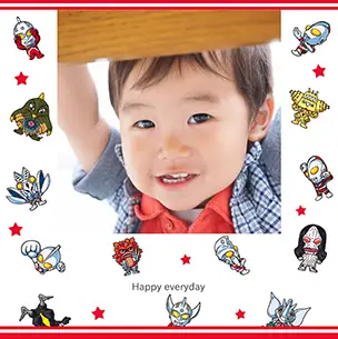 ウルトラ6兄弟（ミニ2）のフォトブック表紙（縦写真）