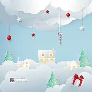 クリスマスの空（12月）のフォトブック裏表紙