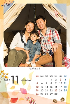 秋の訪れ（11月）のこよみフォトカレンダーあり