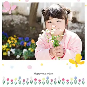 ちょうちょ（4月）のフォトブック表紙