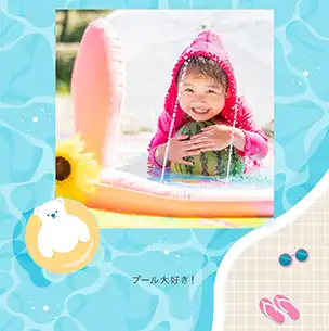 フォトブック表紙（縦写真）