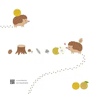 梨とハリネズミ（9月）のフォトブック裏表紙