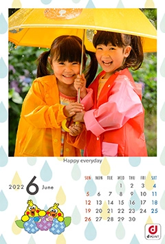 ポインコ（6月）のこよみフォトカレンダーあり