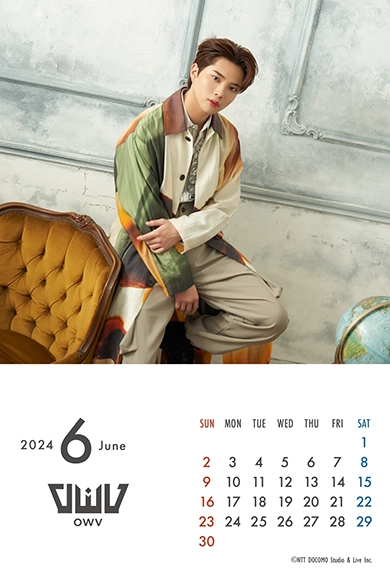 OWV6-7月（中川）のこよみフォトカレンダーあり