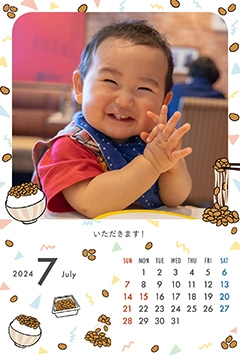 納豆のこよみフォトカレンダーあり