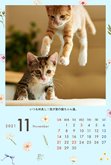 こよみフォト カレンダーあり